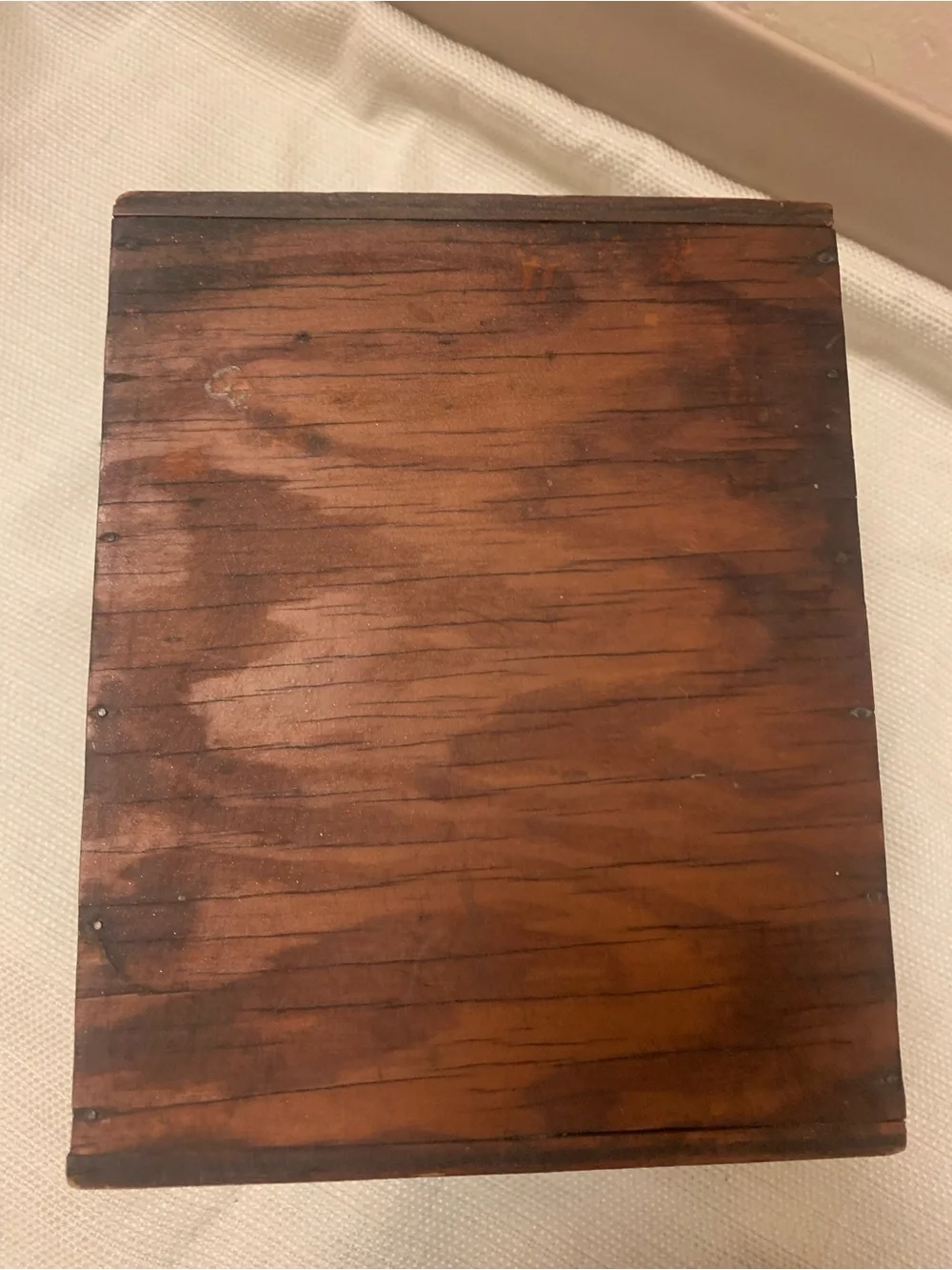 Antique Wooden Recipe/Letter Organizer Box Primitive Folk Art 8 Slots Farmhouse